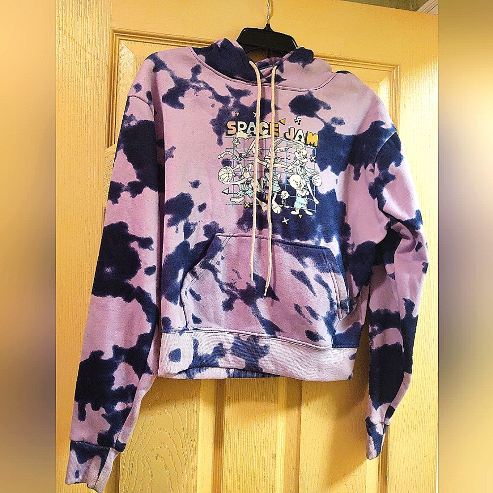 Space Jam Juniors Tie Dyed Sweatshirt